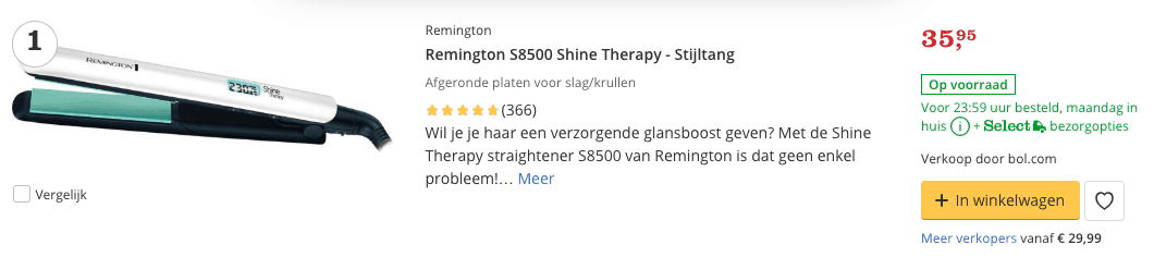 Beste stijltang shine therapy