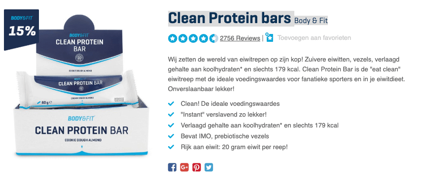 Beste Clean Protein bars Body & Fit Top 5 Review