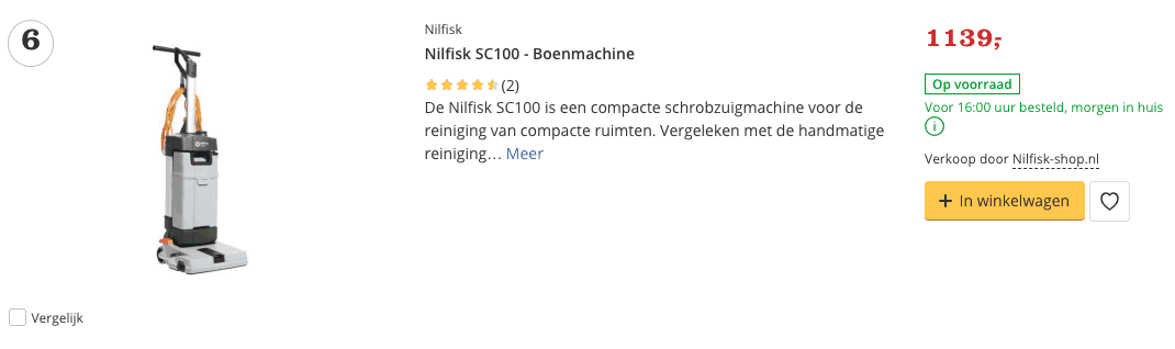 Beste Nilfisk SC100 - Boenmachine Top 4 Review