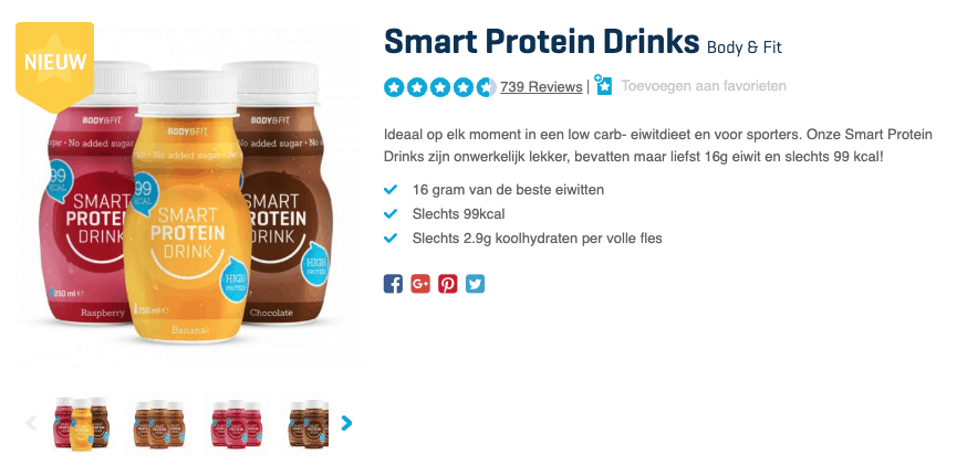 Beste Smart Protein Drinks Body & Fit Top 1 Review