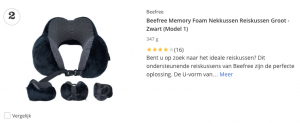 Beste top 2 Beefree Memory Foam Nekkussen Reiskussen Groot review