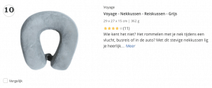 Beste top 5 Voyage - Nekkussen - Reiskussen - Grijs review
