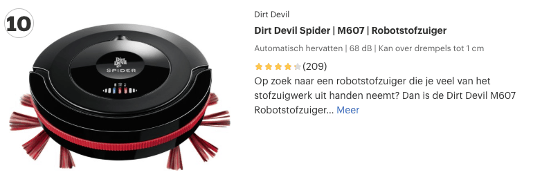 Top 1 Spider | Robotstofzuiger review - Droogtrainers.nl