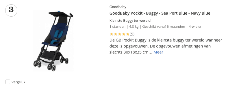 Top 3 GoodBaby Pockit - Buggy - Sea Port Blue - Navy Blue review