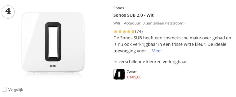 Top 4 Sonos SUB 2.0 - Wit review