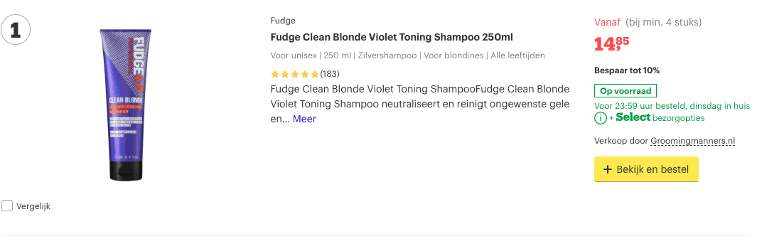 Top 1 Fudge Clean Blonde Violet Toning Shampoo 250ml review