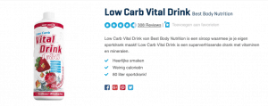 Top 1 Low Carb Vital Drink Best Body Nutrition review