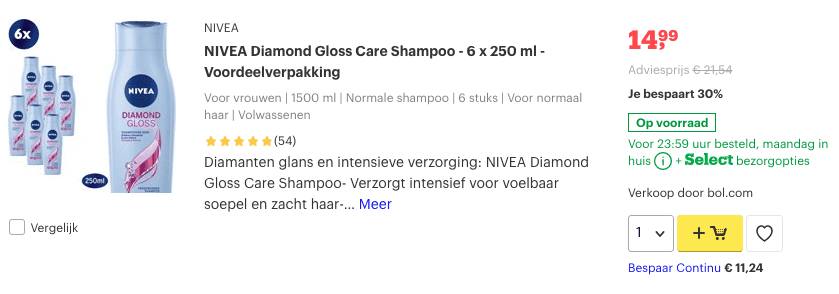 Top 2 NIVEA Diamond Gloss Care Shampoo - 6 x 250 ml review