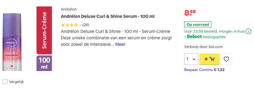 Top 4 Andrélon Deluxe Curl & Shine Serum - 100 ml review