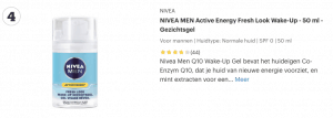 Top 4 NIVEA MEN Active Energy Fresh Look Wake-Up - 50 ml - Gezichtsgel review