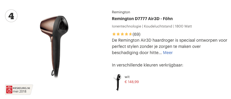 Top 4 Remington D7777 Air3D - Föhn review