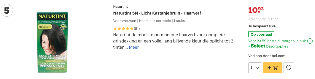 Top 5 Naturtint 5N - Licht Kastanjebruin - Haarverf review