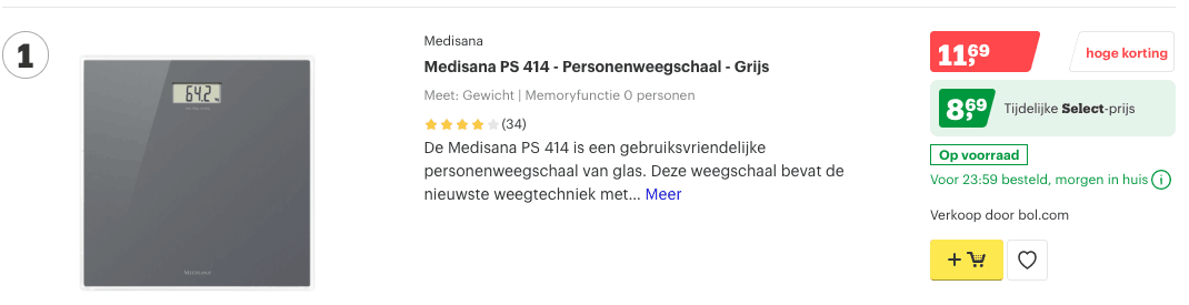 Top 1 Medisana PS 414 - Personenweegschaal - Grijs review