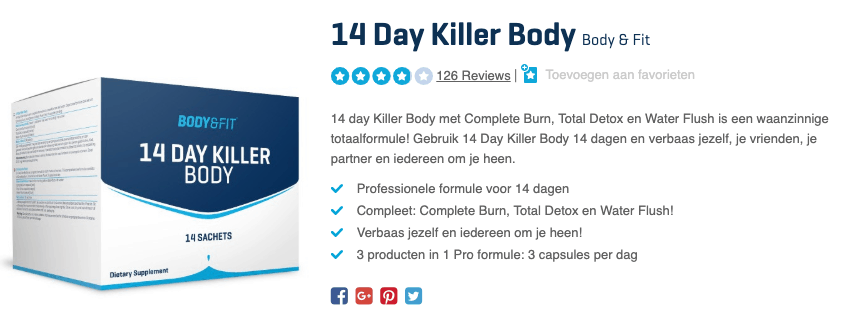 Top 2 14 Day Killer Body Body & Fit reviews detox