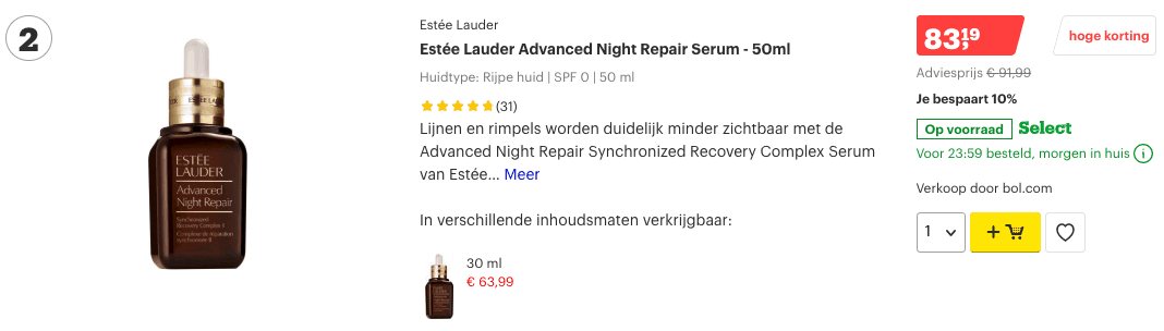 Top 2 Estée Lauder Advanced Night Repair Serum - 50ml review