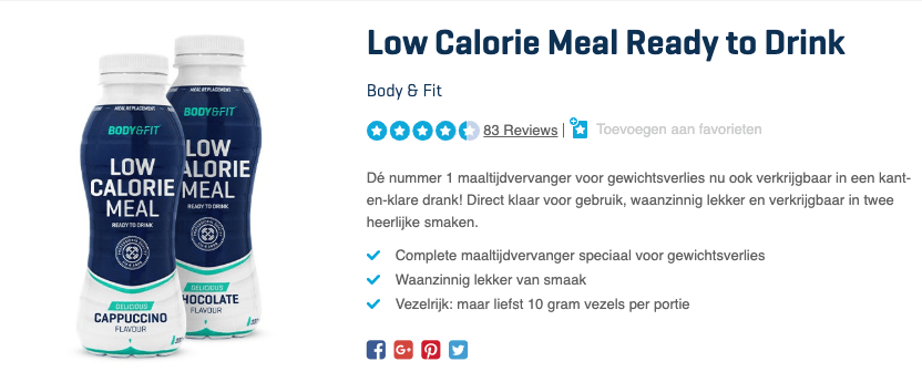 Top 4 Low Calorie Meal Ready to Drink Body & Fit review