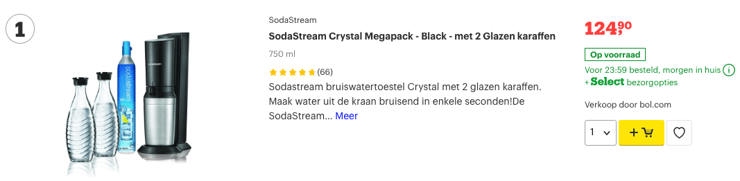 Top 1 SodaStream Crystal Megapack - Black - met 2 Glazen karaffen review