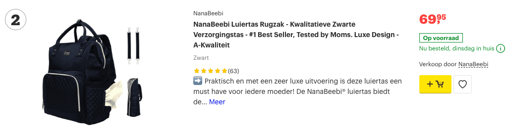 Top 2 NanaBeebi Luiertas Rugzak - Kwalitatieve Zwarte Verzorgingstas review