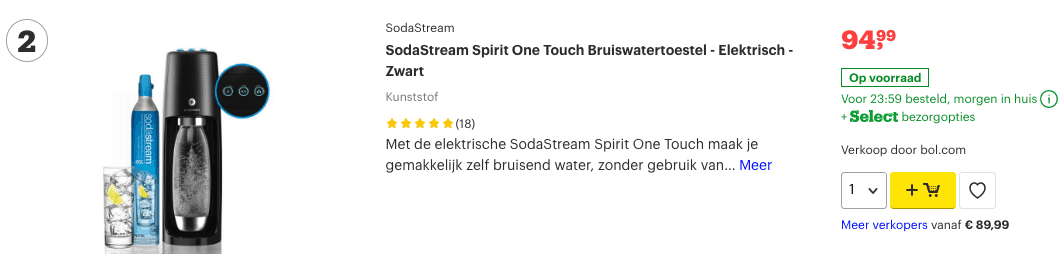 Top 2 SodaStream Spirit One Touch Bruiswatertoestel - Elektrisch - Zwart review