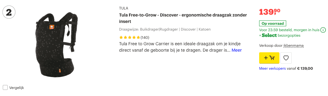 Top 2 Tula Free-to-Grow - Discover - ergonomische draagzak zonder insert review