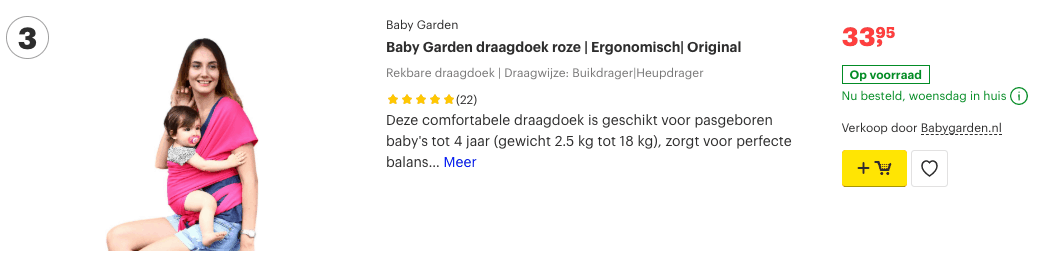 top 3 Baby Garden draagdoek roze | Ergonomisch| Original review