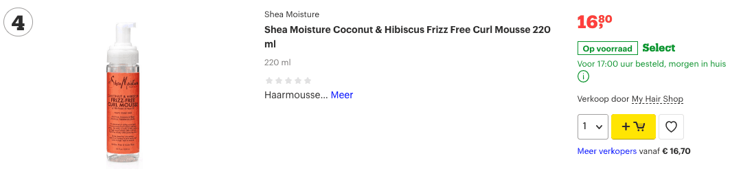 top 4 Shea Moisture Coconut & Hibiscus Frizz Free Curl Mousse 220 ml review
