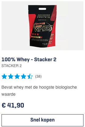 Top 2 100% Whey - Stacker 2 STACKER 2 re view