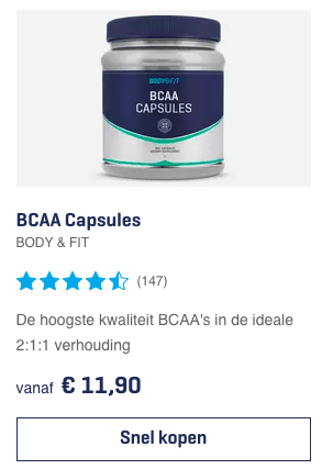 Top 3 BCAA Capsules BODY & FIT review