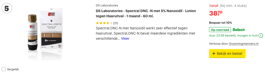 top 5 DS Laboratories - Spectral DNC Anti Haaruitval - 60 ml review