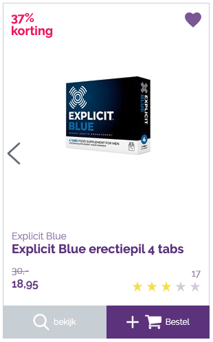 top 4 Explicit Blue erectiepil 4 tabs review