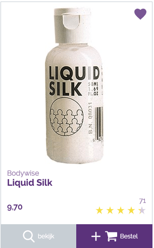 top 4 Liquid Silk 50 ml op waterbasis review