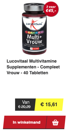Top 4 Lucovitaal Multivitamine Supplementen - Compleet Vrouw - 40 Tabletten review