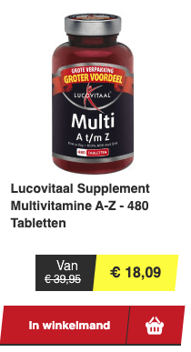 top 3 Lucovitaal Supplement Multivitamine A-Z - 480 Tabletten review