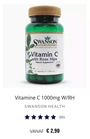 Top 3 Vitamine C met rozenbottel van Swanson review