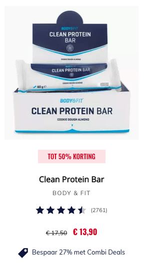 Top 5 CLEAN PROTEIN BAR BODY & FIT review