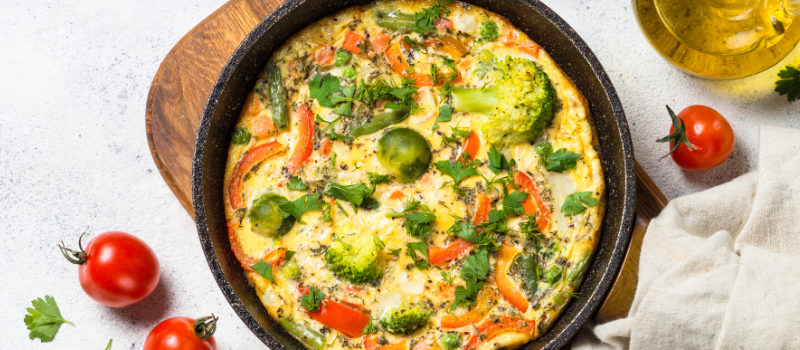 Frittata koolhydraatarm? Heerlijke groente recept vol vezels en vitamines!