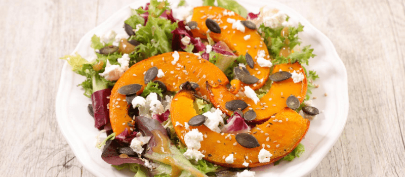 koolhydraatarme salade met pompoen? Romige smaak en super gezond!