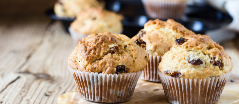 Gezonde ontbijt muffins? Luchtig fruitig en vol met eiwitten!