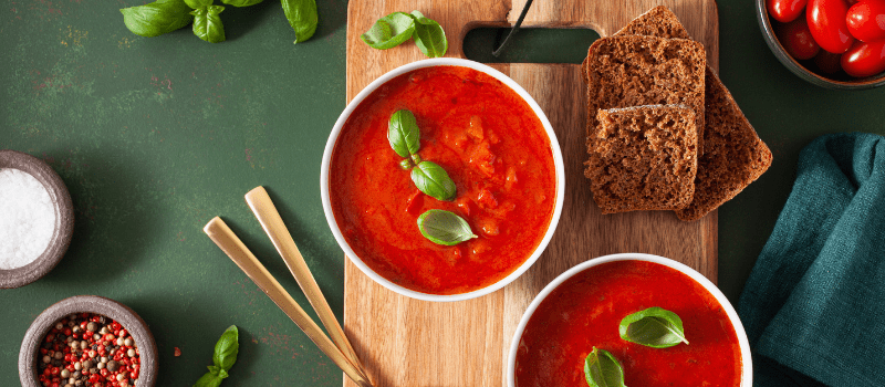 Tomaten paprika soep
