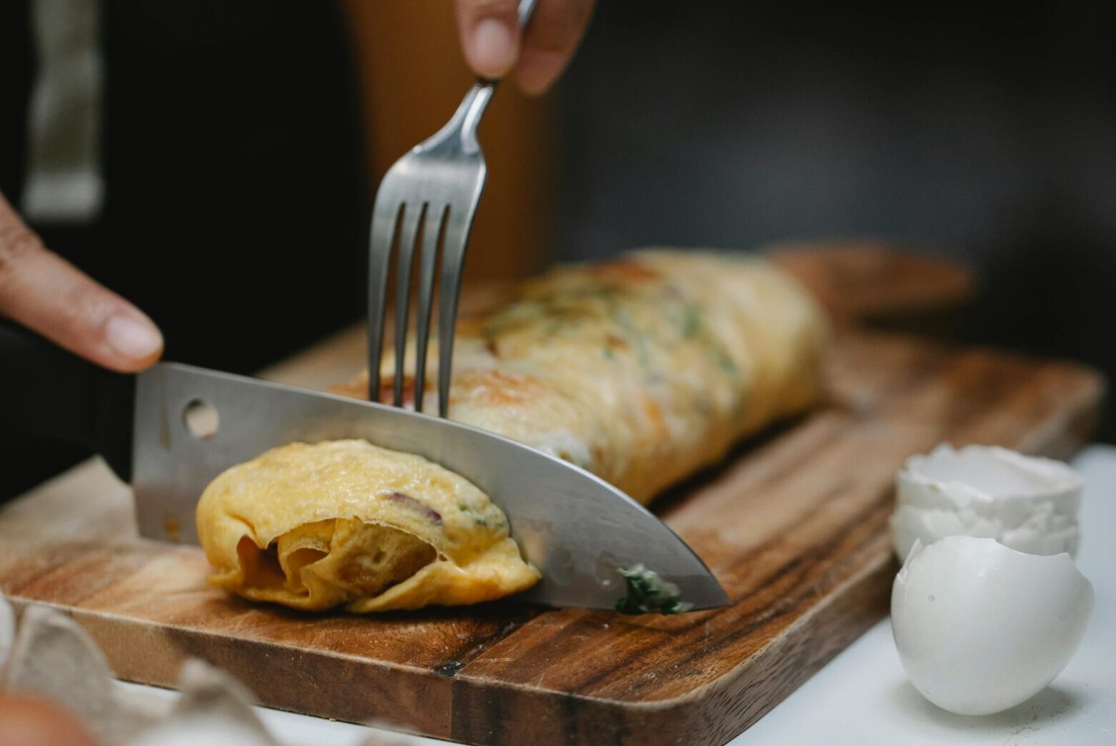 Koolhydraatarme omelet met cottage cheese: eiwit-bommetje!